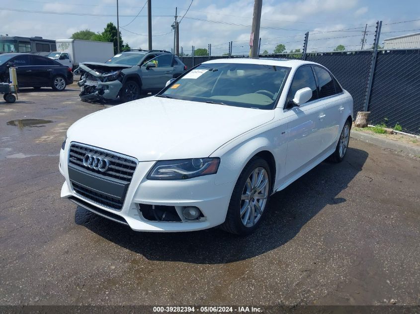 2012 Audi A4 2.0T Premium VIN: WAUFFAFL2CN020643 Lot: 39282394