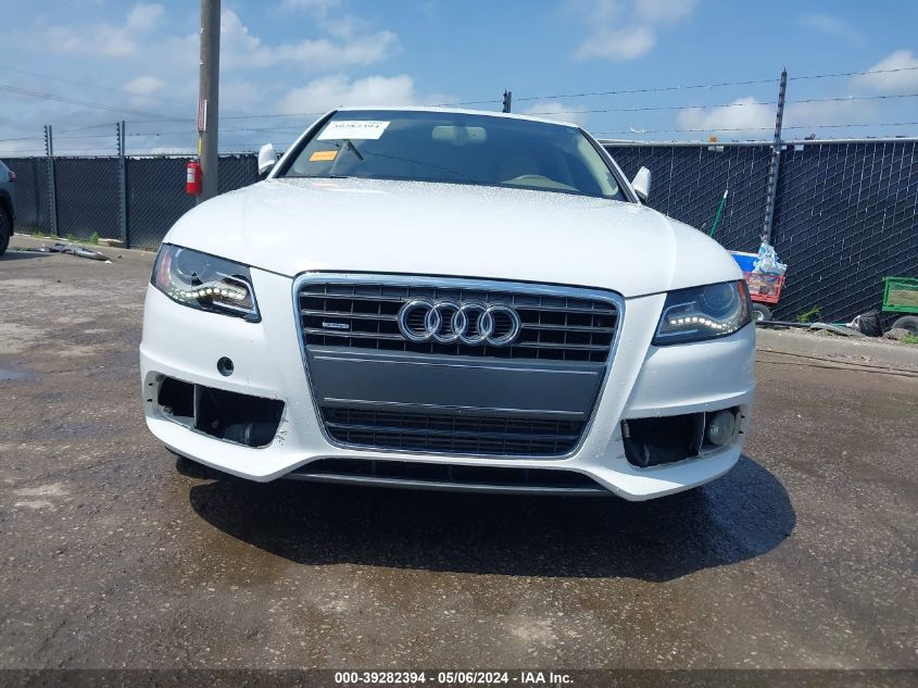 2012 Audi A4 2.0T Premium VIN: WAUFFAFL2CN020643 Lot: 39282394