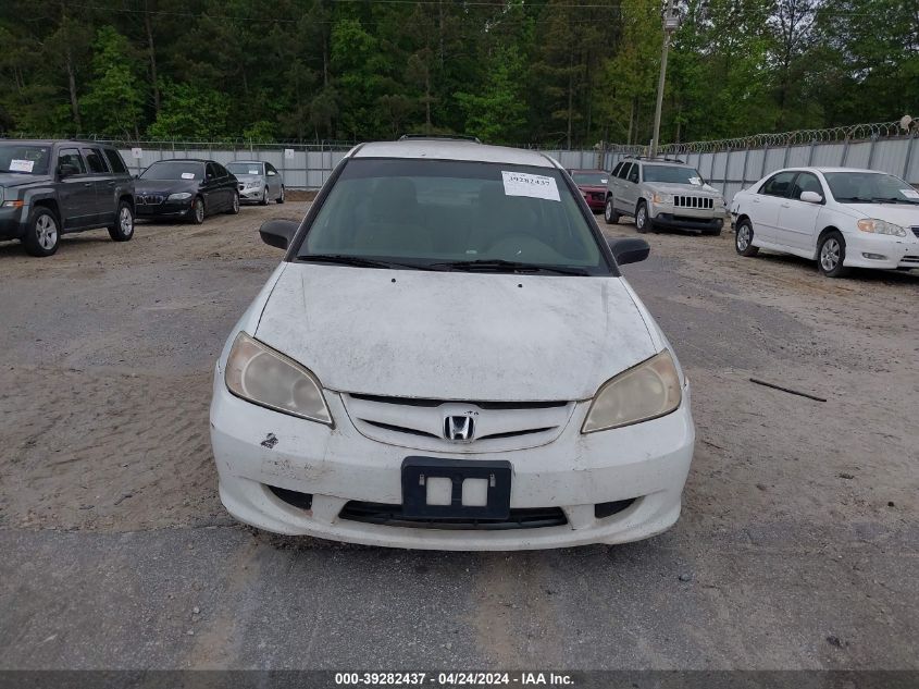 2HGES166X5H527288 | 2005 HONDA CIVIC