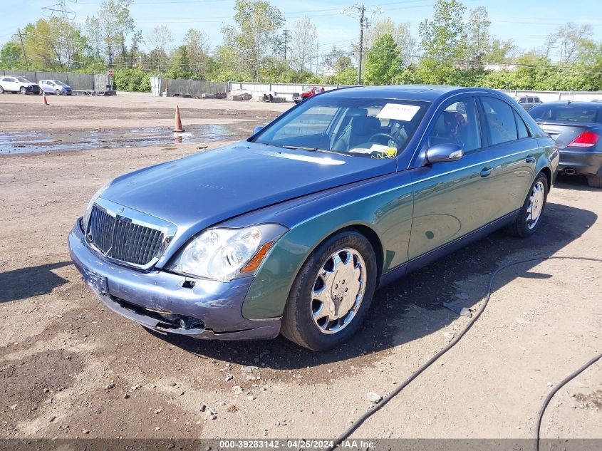 2006 Maybach 57 VIN: WDBVF78J56A001768 Lot: 39283142