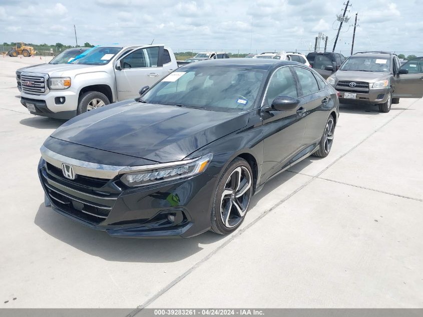 2022 Honda Accord Sport VIN: 1HGCV1F3XNA025416 Lot: 40743204