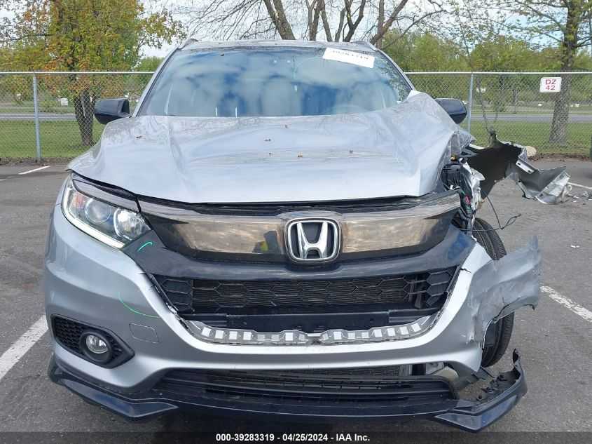 2022 Honda Hr-V Awd Sport VIN: 3CZRU6H11NM708350 Lot: 39283319