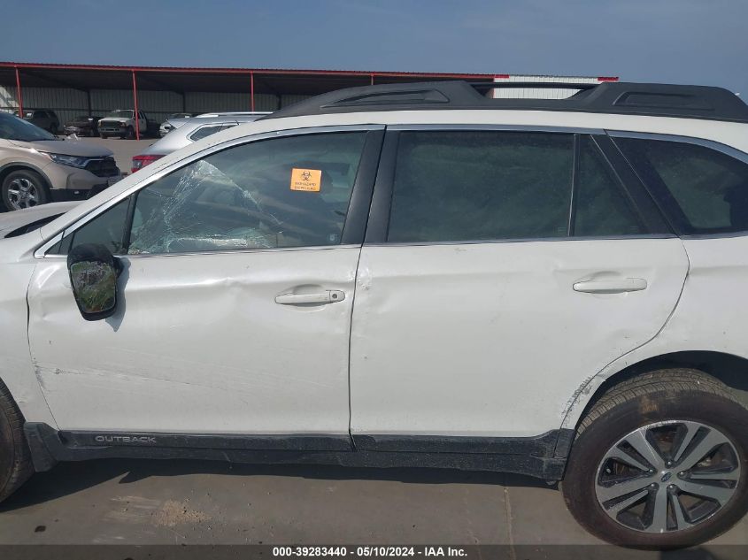 2018 Subaru Outback 2.5I Limited VIN: 4S4BSANCXJ3346449 Lot: 39283440