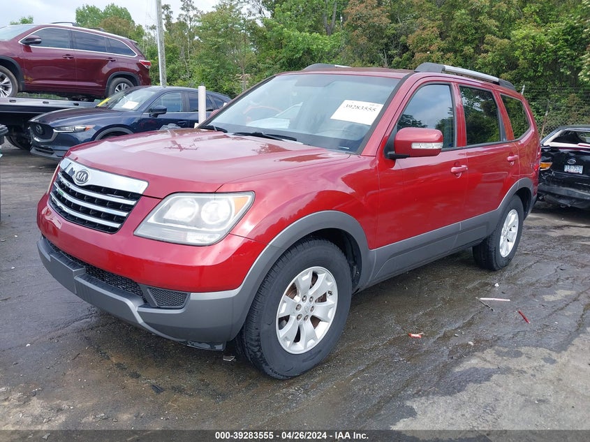 2009 Kia Borrego Lx VIN: KNDJJ741795011414 Lot: 39283555