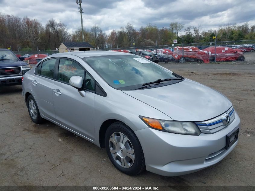 JHMFB4F22CS000321 | 2012 HONDA CIVIC HYBRID