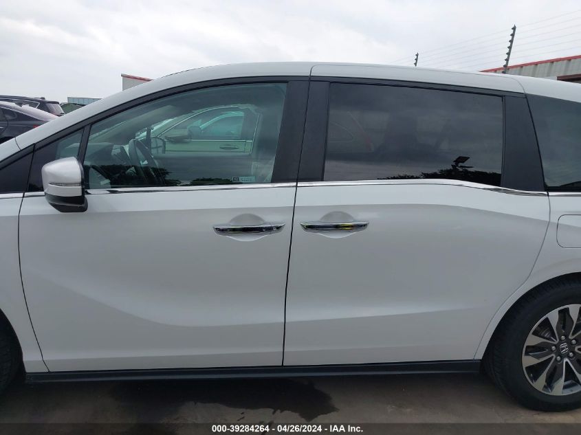 2022 Honda Odyssey Ex-L VIN: 5FNRL6H79NB028262 Lot: 39284264