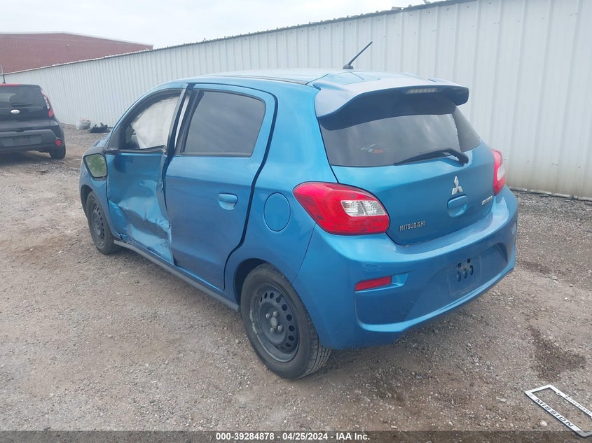 VIN ML32A3HJ1HH009102 2017 MITSUBISHI MIRAGE ES