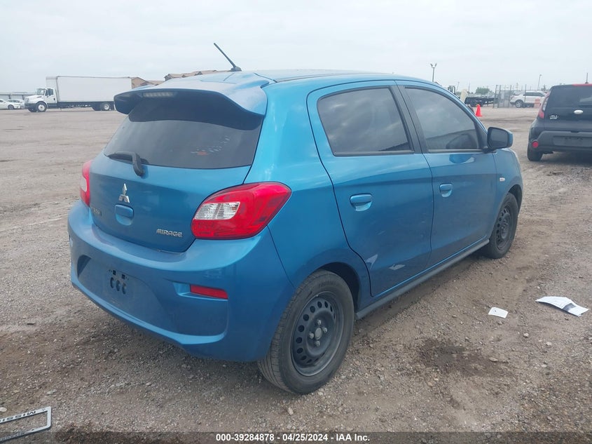 VIN ML32A3HJ1HH009102 2017 MITSUBISHI MIRAGE ES