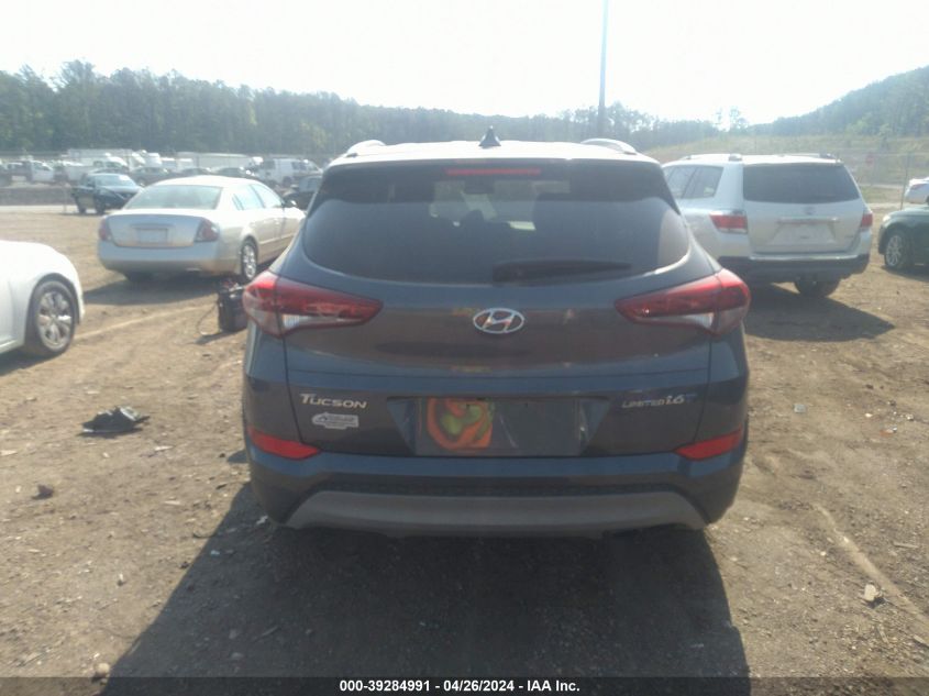 2018 Hyundai Tucson Limited VIN: KM8J33A24JU635225 Lot: 39284991