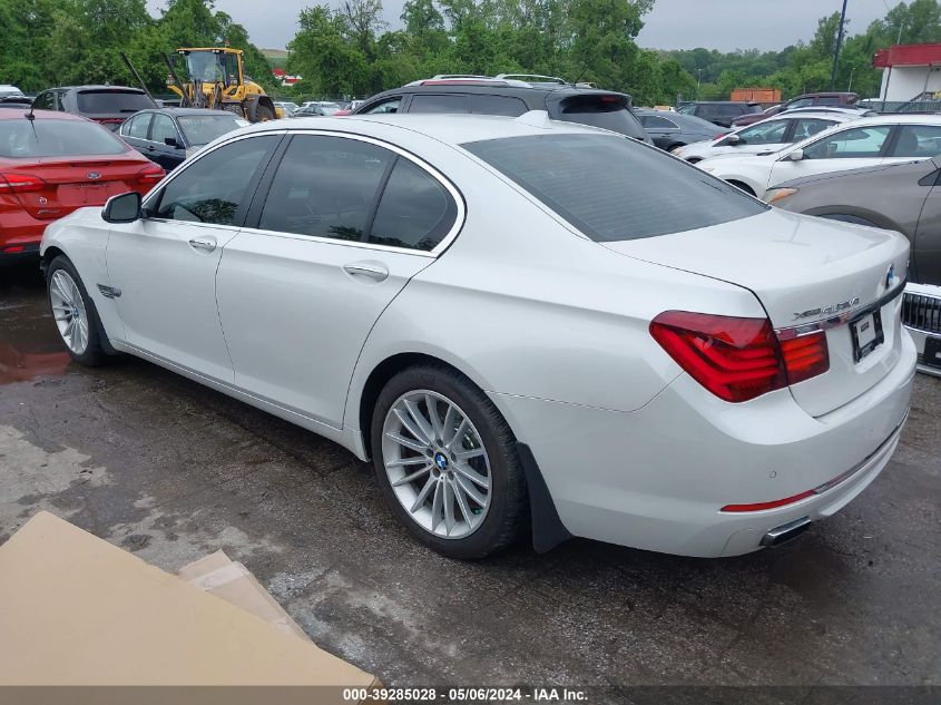 2015 BMW 750I xDrive VIN: WBAYB6C53FD225261 Lot: 39285028