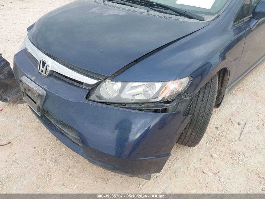 2008 Honda Civic Lx VIN: 1HGFA16568L043253 Lot: 39285767