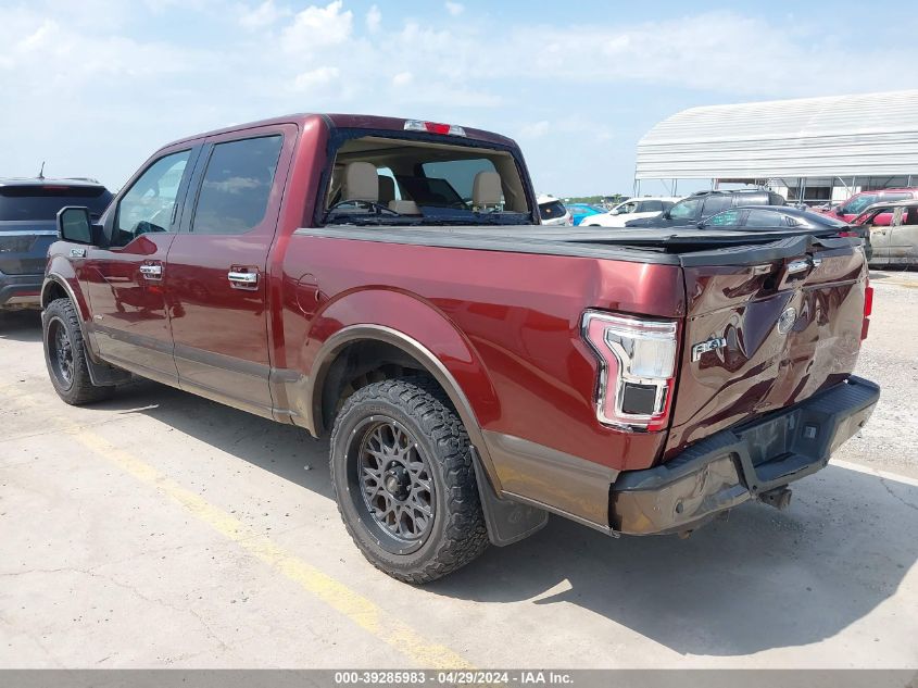 2015 FORD F-150 LARIAT - 1FTEW1CP7FFC76569