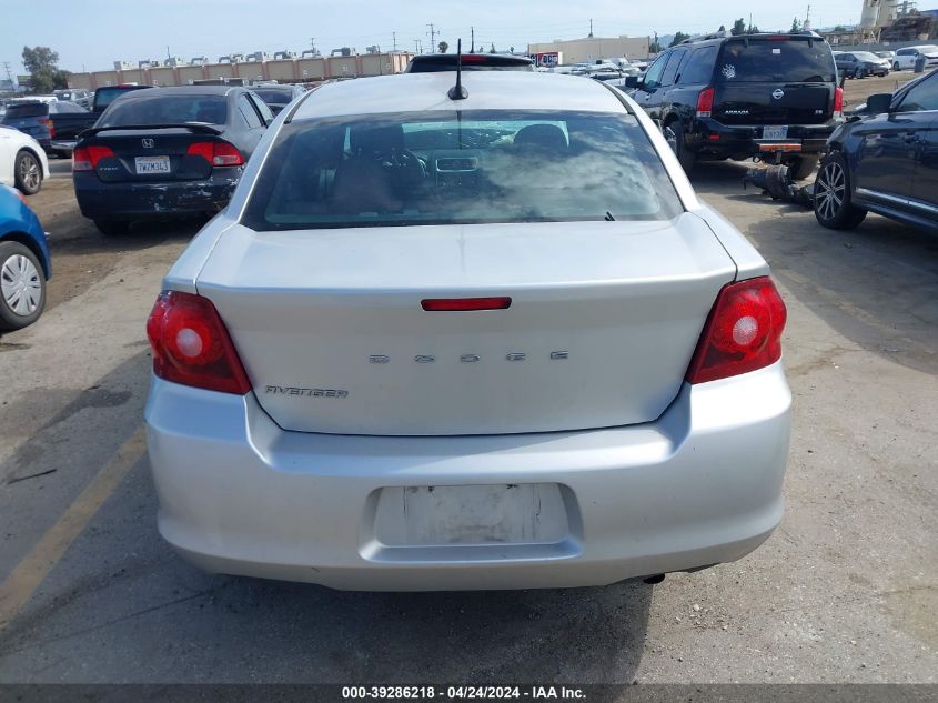 2012 Dodge Avenger Se VIN: 1C3CDZAB9CN216544 Lot: 39286218