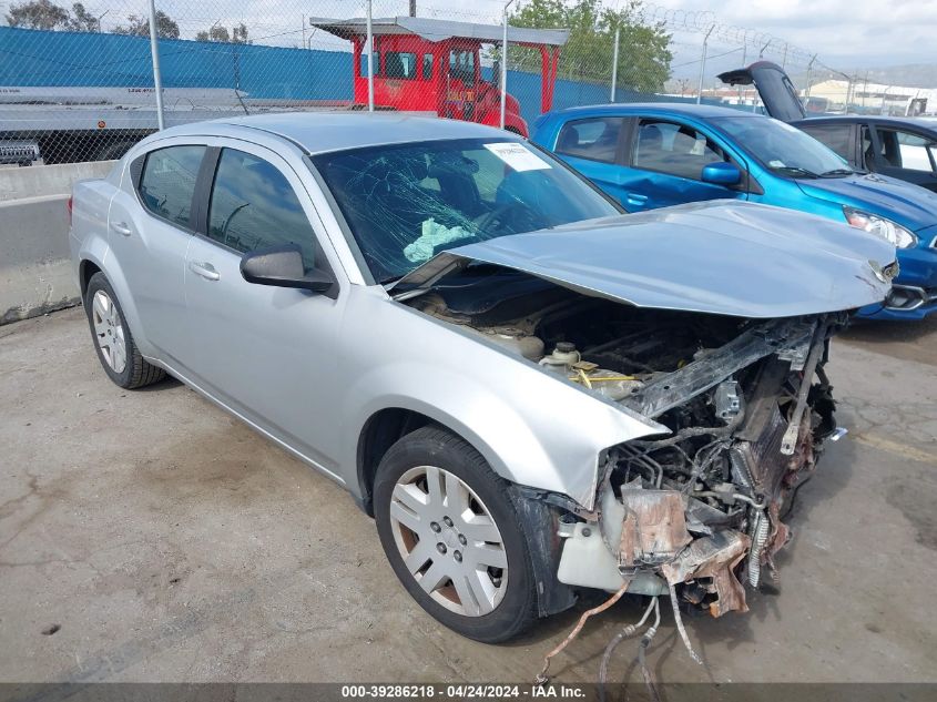 2012 Dodge Avenger Se VIN: 1C3CDZAB9CN216544 Lot: 39286218