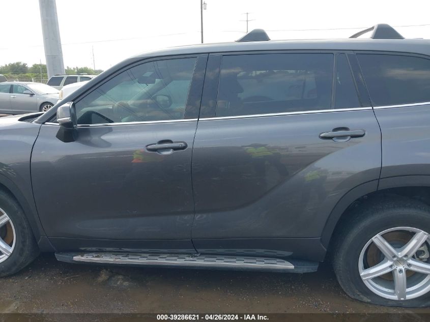 2022 Toyota Highlander L VIN: 5TDCZRAHXNS104351 Lot: 39286621