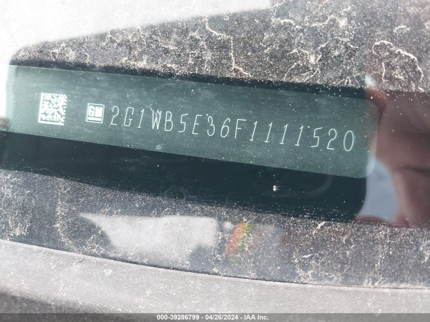 2015 CHEVROLET IMPALA LIMITED LT - 2G1WB5E36F1111520