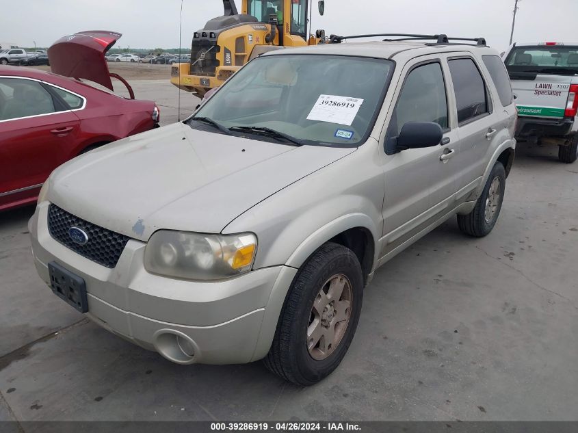 2005 Ford Escape Limited VIN: 1FMYU04165KB20063 Lot: 39286919