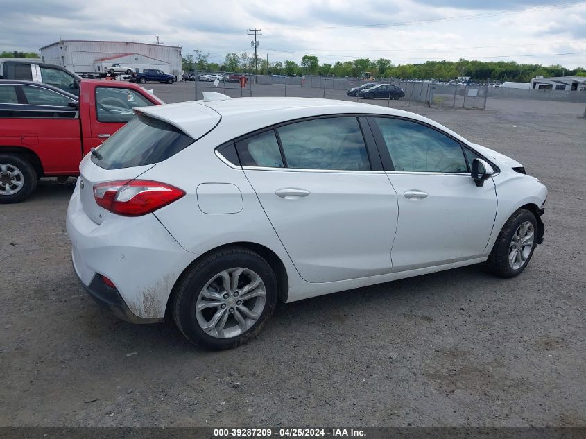 2019 Chevrolet Cruze Lt VIN: 3G1BE6SM5KS591900 Lot: 39287209