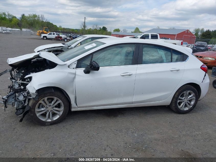 2019 Chevrolet Cruze Lt VIN: 3G1BE6SM5KS591900 Lot: 39287209