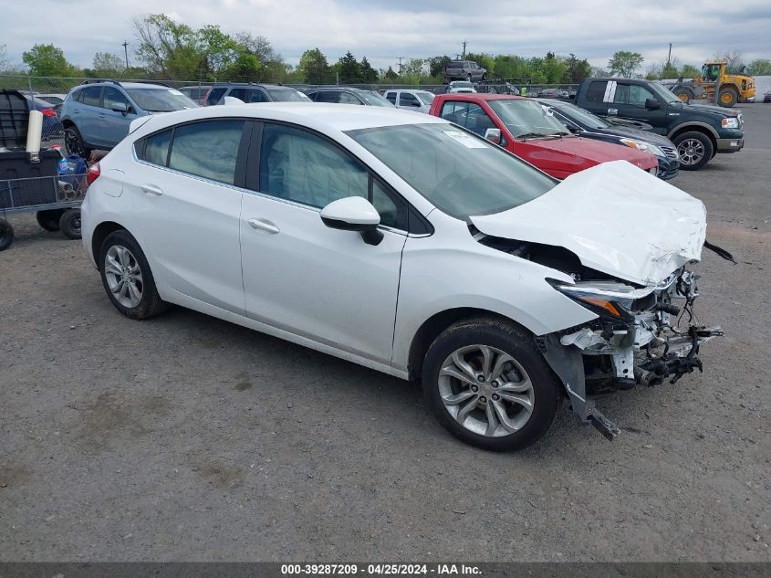 2019 Chevrolet Cruze Lt VIN: 3G1BE6SM5KS591900 Lot: 39287209