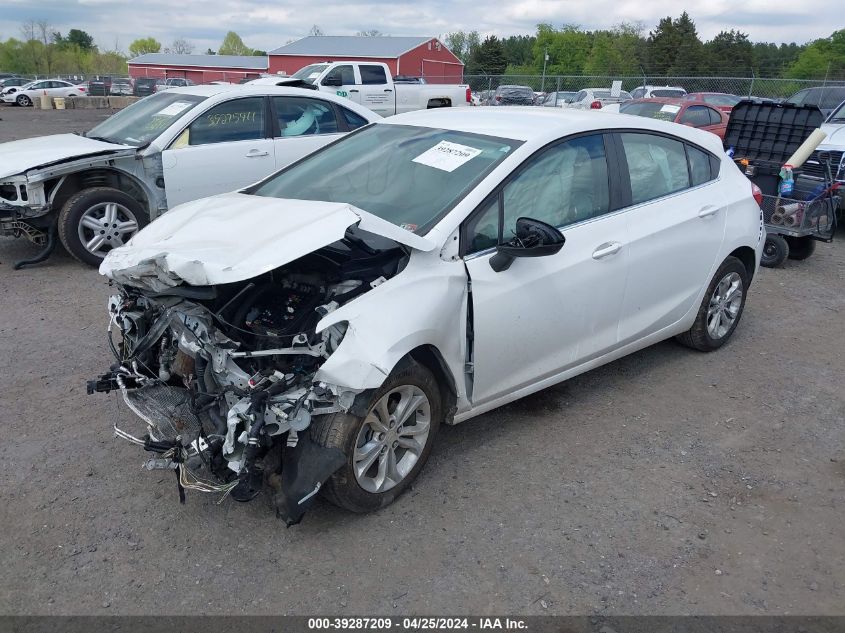 2019 Chevrolet Cruze Lt VIN: 3G1BE6SM5KS591900 Lot: 39287209