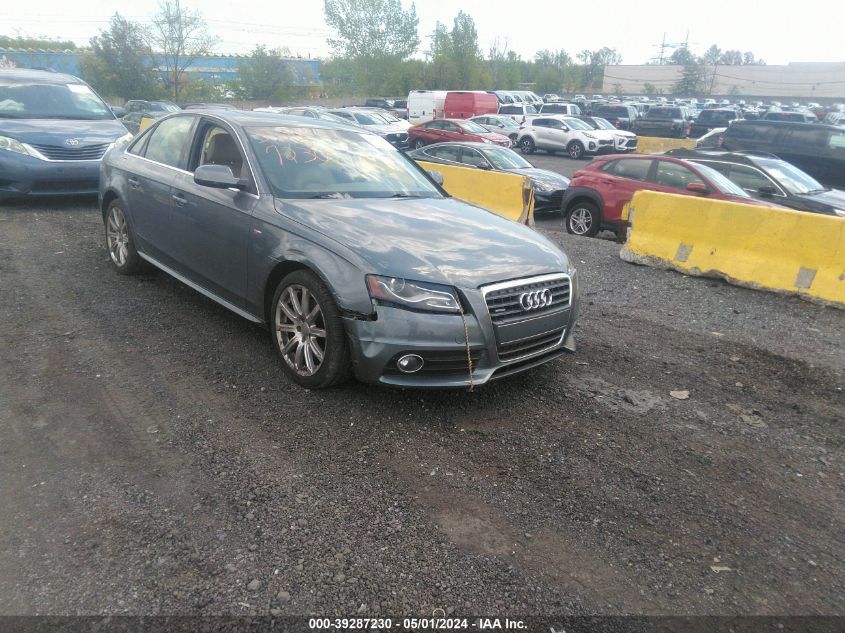 2012 Audi A4 2.0T Premium VIN: WAUFFAFL6CA117707 Lot: 39287230