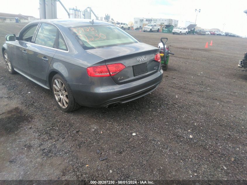 2012 Audi A4 2.0T Premium VIN: WAUFFAFL6CA117707 Lot: 39287230