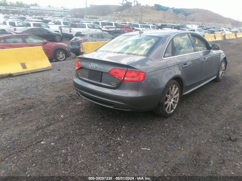 2012 Audi A4 2.0T Premium VIN: WAUFFAFL6CA117707 Lot: 39287230