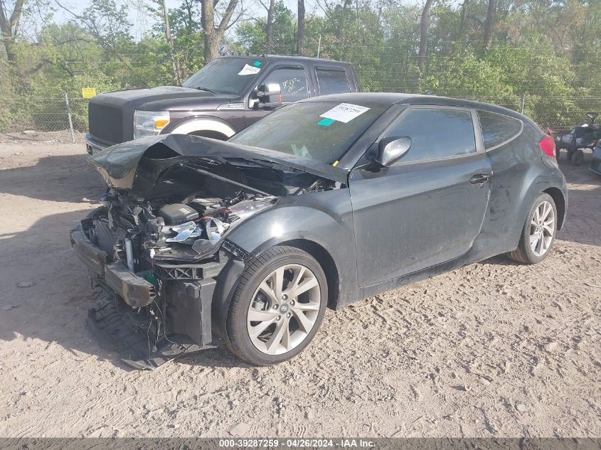 2017 Hyundai Veloster VIN: KMHTC6AD0HU306124 Lot: 39287259