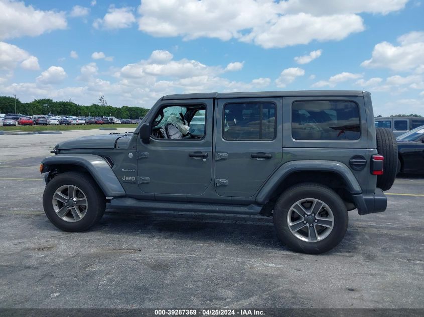 2021 Jeep Wrangler Unlimited Sahara 4X4 VIN: 1C4HJXEN8MW526487 Lot: 39287369