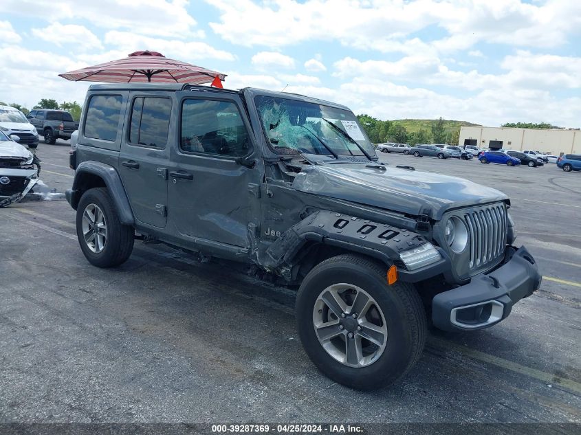 2021 Jeep Wrangler Unlimited Sahara 4X4 VIN: 1C4HJXEN8MW526487 Lot: 39287369