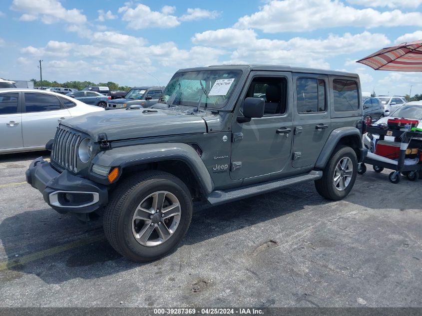 2021 Jeep Wrangler Unlimited Sahara 4X4 VIN: 1C4HJXEN8MW526487 Lot: 39287369