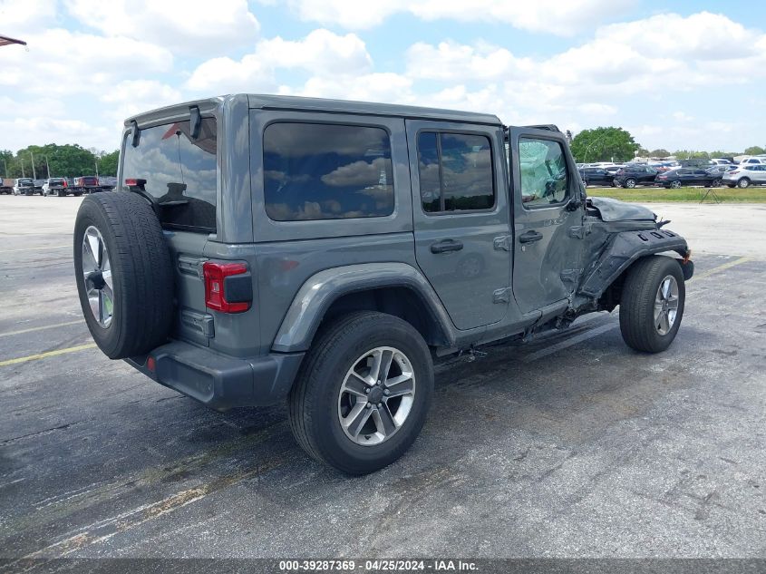 2021 Jeep Wrangler Unlimited Sahara 4X4 VIN: 1C4HJXEN8MW526487 Lot: 39287369