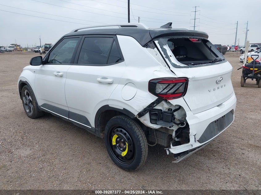 2022 Hyundai Venue Limited VIN: KMHRC8A37NU201069 Lot: 39287377