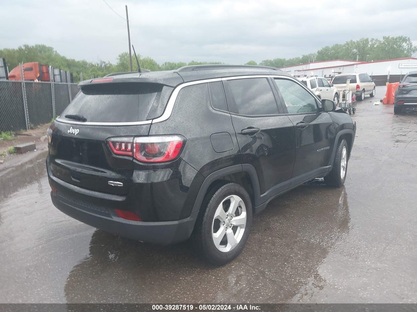 VIN 3C4NJCBB8LT166261 2020 JEEP COMPASS LATITUDE FWD