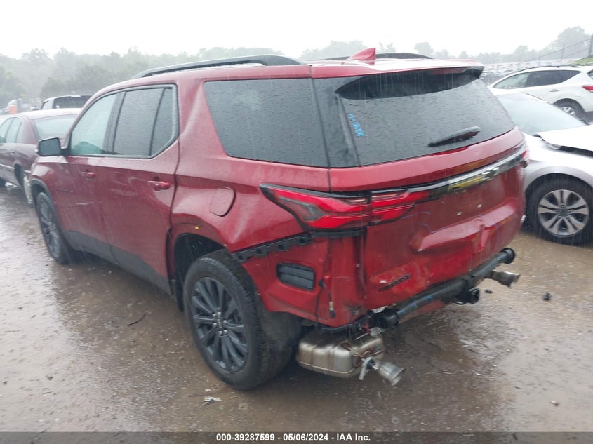 2022 CHEVROLET TRAVERSE FWD RS - 1GNERJKWXNJ123834