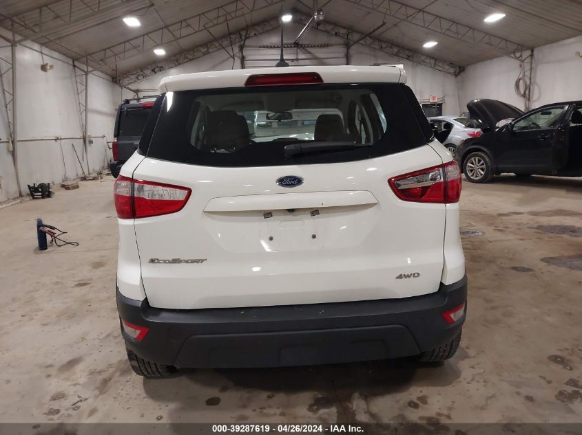 2020 Ford Ecosport S VIN: MAJ6S3FL1LC353508 Lot: 39287619