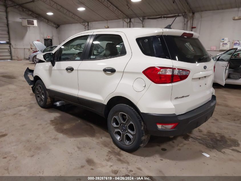 2020 Ford Ecosport S VIN: MAJ6S3FL1LC353508 Lot: 39287619