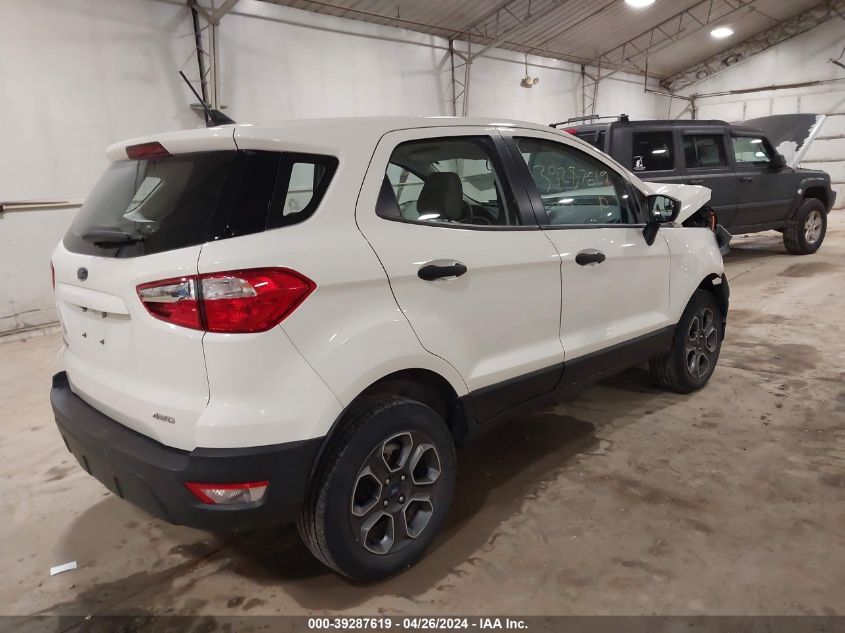 2020 Ford Ecosport S VIN: MAJ6S3FL1LC353508 Lot: 39287619