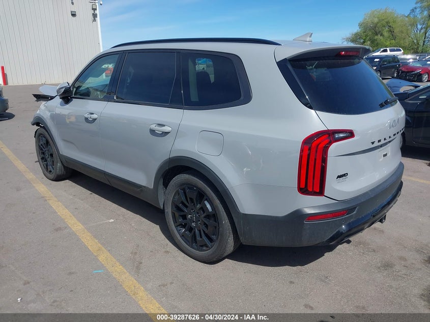 2022 Kia Telluride Sx VIN: 5XYP5DHC4NG323183 Lot: 39287626