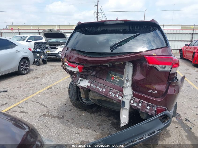 2019 Toyota Highlander Xle VIN: 5TDKZRFH9KS359654 Lot: 39287657