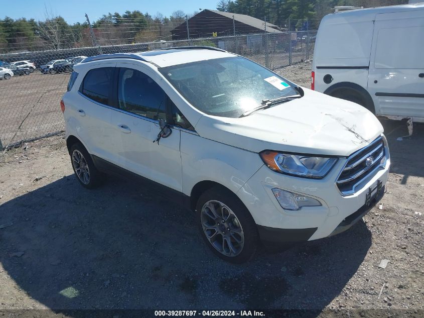 2021 Ford Ecosport Titanium VIN: MAJ6S3KL8MC402484 Lot: 39287697