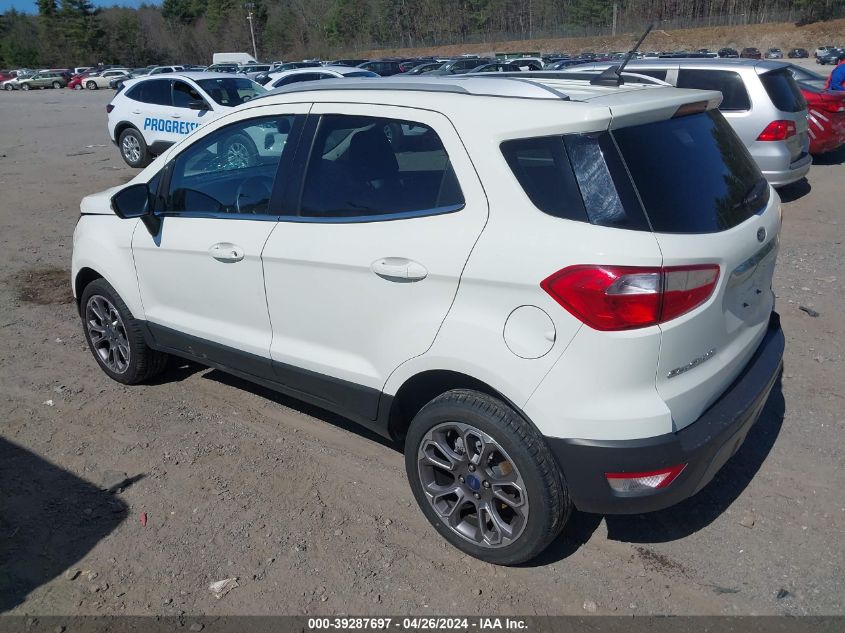 2021 Ford Ecosport Titanium VIN: MAJ6S3KL8MC402484 Lot: 39287697