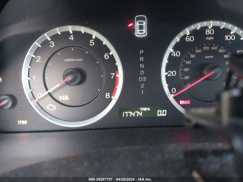 2010 Honda Accord 3.5 Ex-L VIN: 1HGCP3F87AA007578 Lot: 39287707