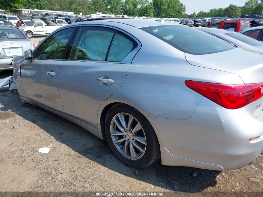 2015 Infiniti Q50 VIN: JN1BV7AR7FM412128 Lot: 39287720