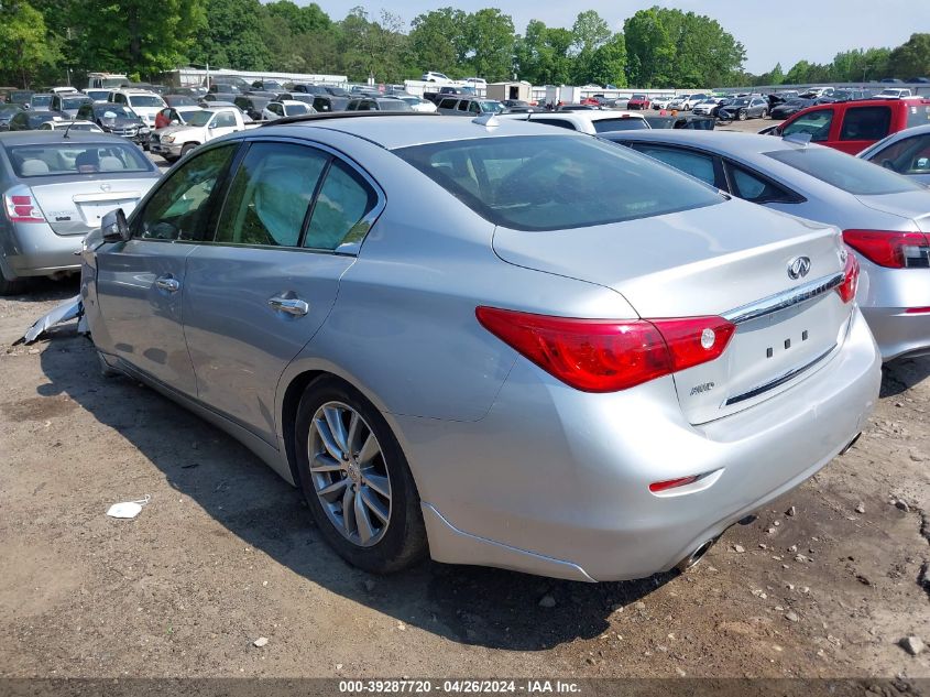2015 Infiniti Q50 VIN: JN1BV7AR7FM412128 Lot: 39287720