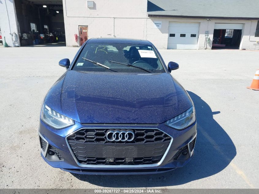 2020 Audi A4 Premium Plus 45 Tfsi Quattro S Tronic VIN: WAUENAF48LA072809 Lot: 39287727