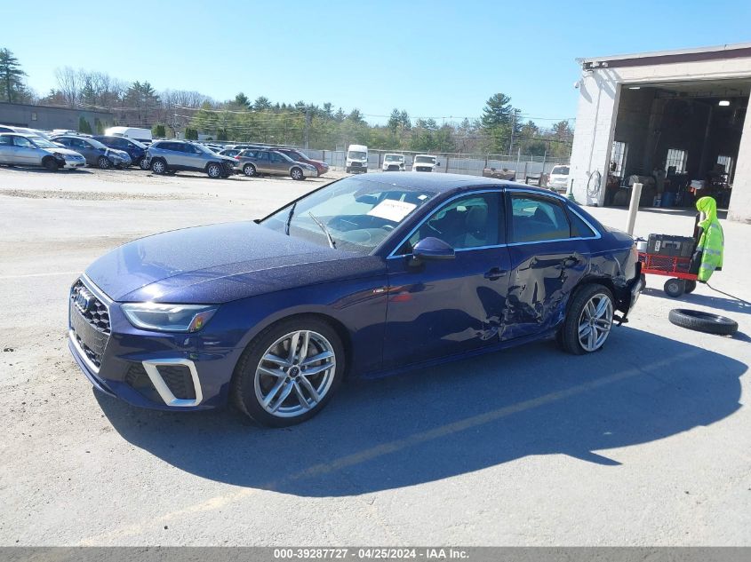 2020 AUDI A4 PREMIUM PLUS 45 TFSI QUATTRO S TRONIC - WAUENAF48LA072809