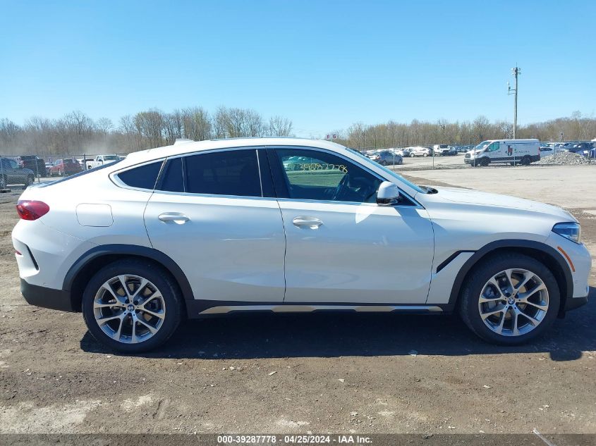 2021 BMW X6 xDrive40I VIN: 5UXCY6C03M9G29680 Lot: 39287778