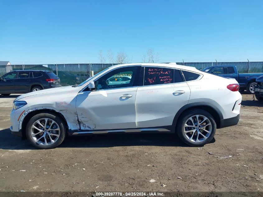 2021 BMW X6 xDrive40I VIN: 5UXCY6C03M9G29680 Lot: 39287778